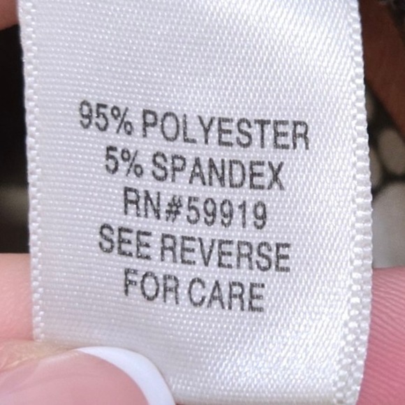 Vintage Y2K Apt. 9 Babydoll Shirt Top Plus Size 2X Brown Satin Polka Dot Paisley - Picture 9 of 10